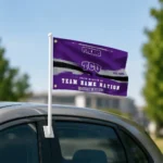 Tcu Horned Frogs House Flag Personalized Brushed Streaks Purple Best Selling