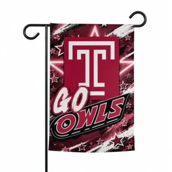 Temple Owls Garden Flag Custom Glowing Star Red Best Selling