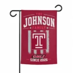 Temple Owls Garden Flag Customized Distressed Stripes Red Best Selling