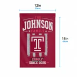 Temple Owls Garden Flag Customized Distressed Stripes Red Best Selling