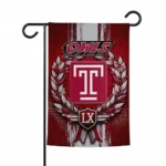 Temple Owls Garden Flag Customized Laurel Wreath Red Best Selling