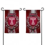 Temple Owls Garden Flag Customized Laurel Wreath Red Best Selling
