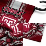 Temple Owls Garden Flag Customized Laurel Wreath Red Best Selling