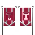 Temple Owls Garden Flag Personalized Chevron Stripes Red Best Selling