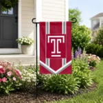 Temple Owls Garden Flag Personalized Chevron Stripes Red Best Selling
