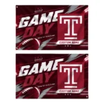 Temple Owls House Flag Custom Action Streaks Red Best Selling