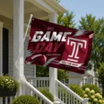 Temple Owls House Flag Custom Action Streaks Red Best Selling