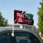 Temple Owls House Flag Custom Diagonal Stripes Red Best Selling