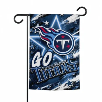 Tennessee Titans Garden Flag Custom Glowing Star Navy Best Selling