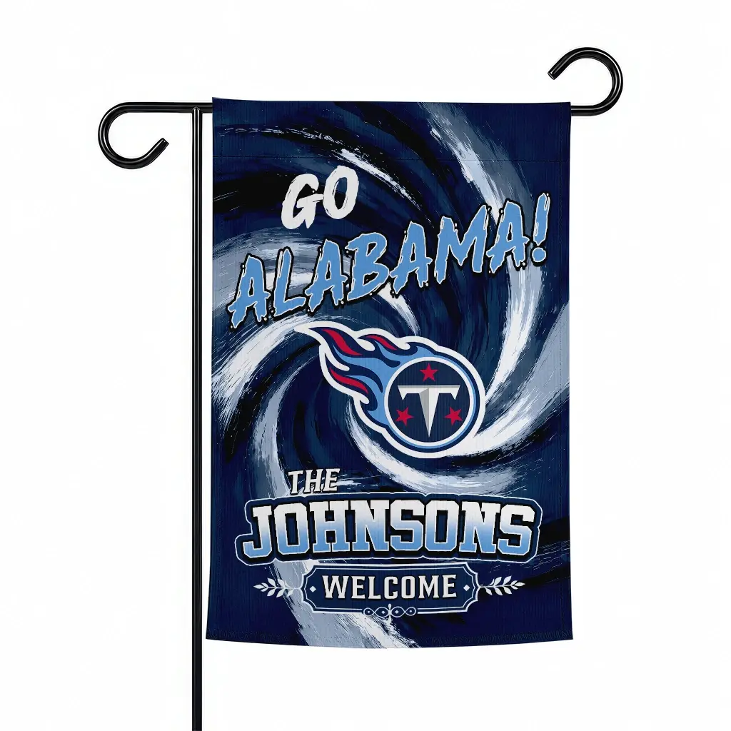Tennessee Titans Garden Flag Custom Swirl Vortex Navy Best Selling Tennessee Titans Garden Flag Custom Swirl Vortex Navy Best Selling