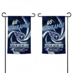 Tennessee Titans Garden Flag Custom Swirl Vortex Navy Best Selling