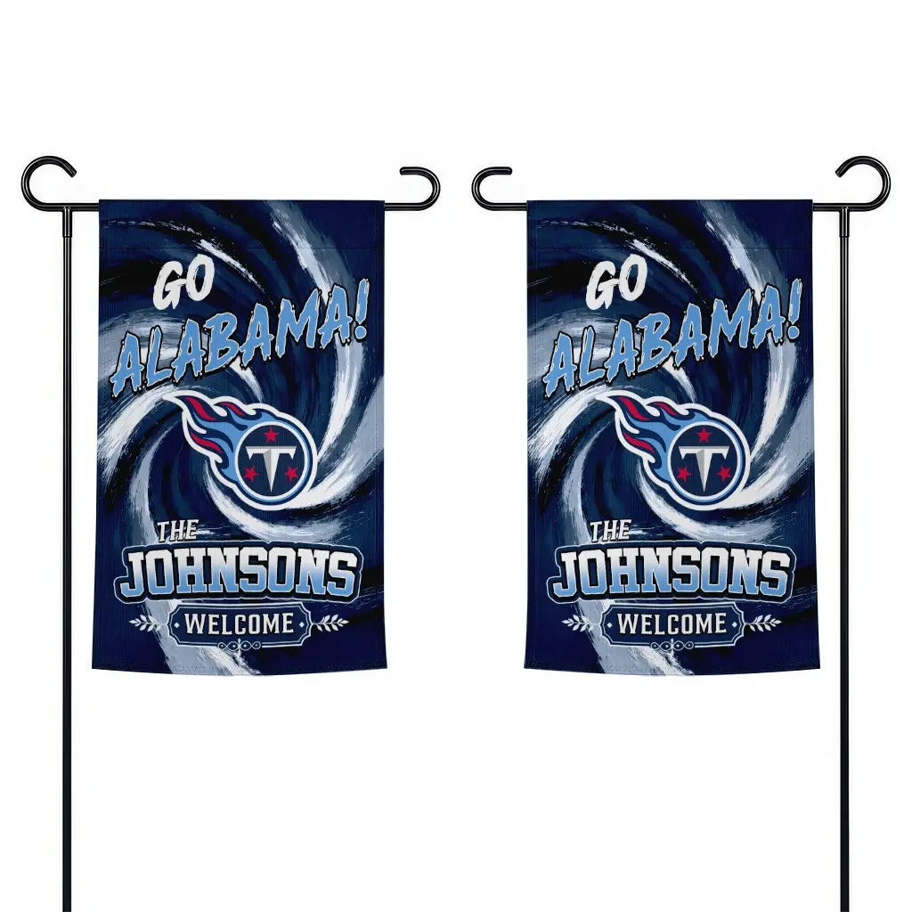 Tennessee Titans Garden Flag Custom Swirl Vortex Navy Fashion Forward Tennessee Titans Garden Flag Custom Swirl Vortex Navy Fashion Forward