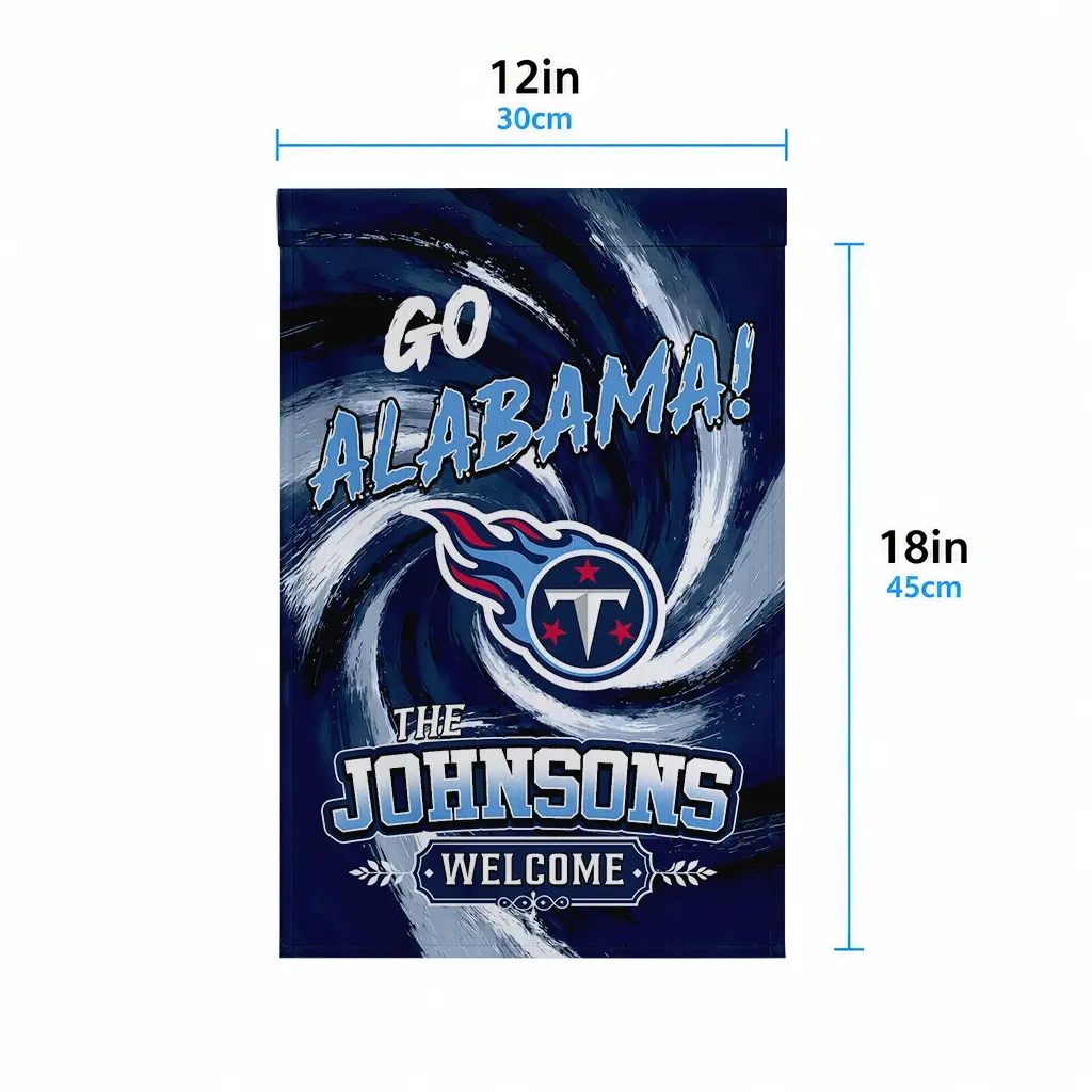 Tennessee Titans Garden Flag Custom Swirl Vortex Navy High Quality Tennessee Titans Garden Flag Custom Swirl Vortex Navy High Quality