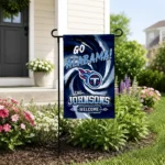 Tennessee Titans Garden Flag Custom Swirl Vortex Navy Best Selling
