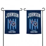 Tennessee Titans Garden Flag Customized Distressed Stripes Navy Best Selling