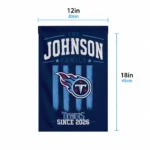 Tennessee Titans Garden Flag Customized Distressed Stripes Navy Best Selling