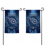 Tennessee Titans Garden Flag Customized Laurel Wreath Navy Best Selling