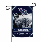 Tennessee Titans Garden Flag - Customized Photo Frame Navy