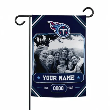 Tennessee Titans Garden Flag - Customized Photo Frame Navy
