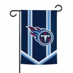 Tennessee Titans Garden Flag Personalized Chevron Stripes Navy Best Selling