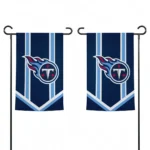 Tennessee Titans Garden Flag Personalized Chevron Stripes Navy Best Selling