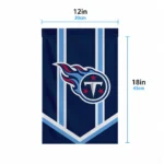 Tennessee Titans Garden Flag Personalized Chevron Stripes Navy Best Selling