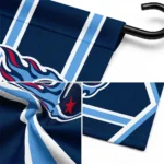 Tennessee Titans Garden Flag Personalized Chevron Stripes Navy Best Selling