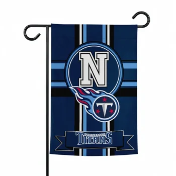 Tennessee Titans Garden Flag Personalized Circle Medallion Navy Best Selling