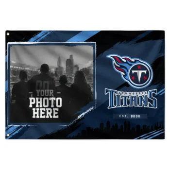Tennessee Titans House Flag Customized Framed Photo Navy Black Best Selling