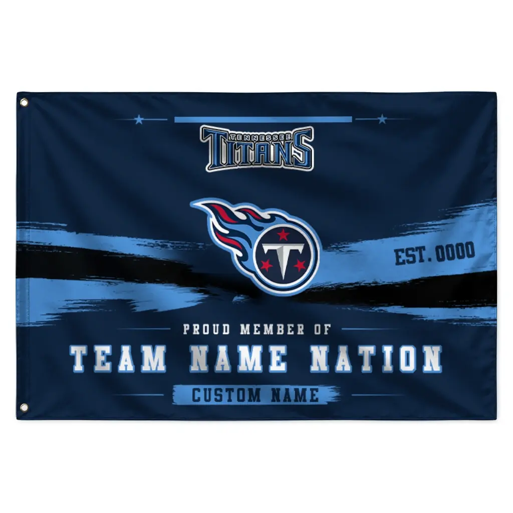 Tennessee Titans House Flag Personalized Brushed Streaks Navy Best Selling Tennessee Titans House Flag Personalized Brushed Streaks Navy Best Selling