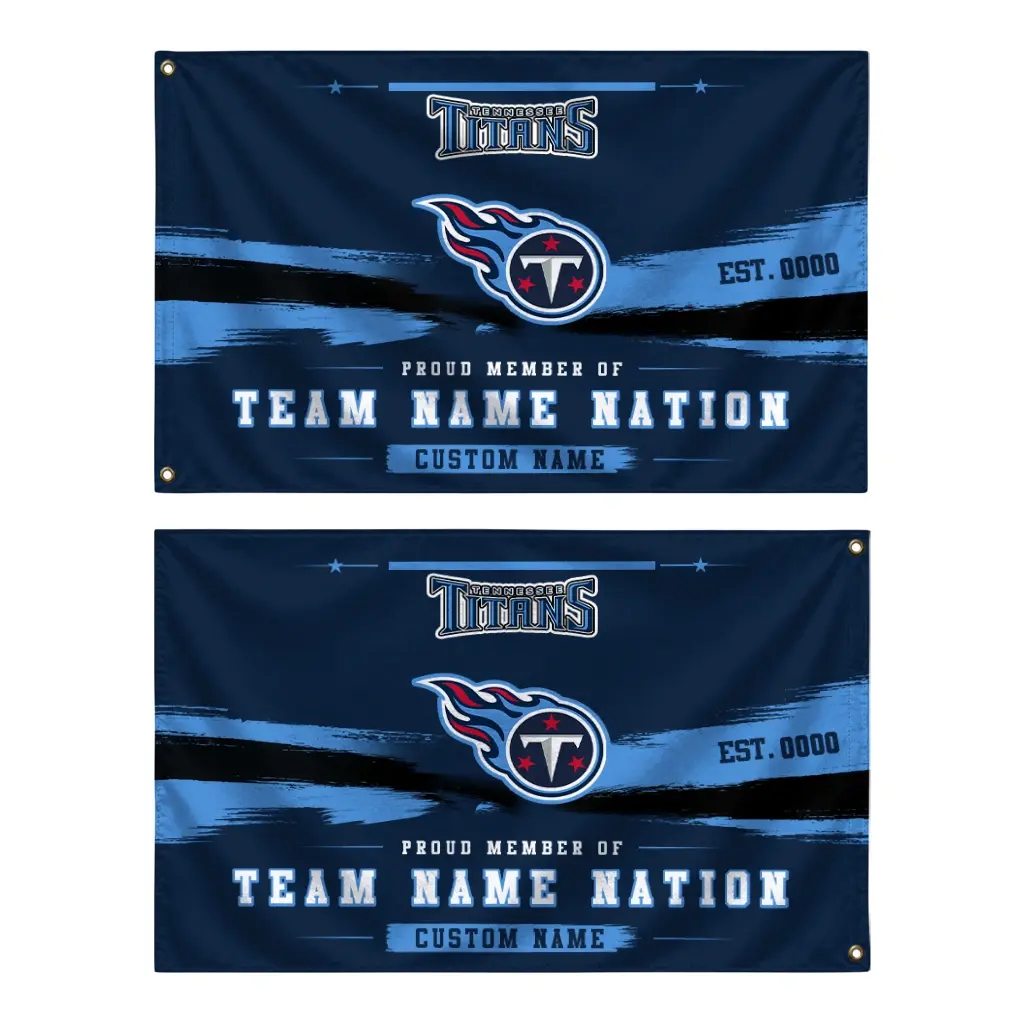 Tennessee Titans House Flag Personalized Brushed Streaks Navy Fashion Forward Tennessee Titans House Flag Personalized Brushed Streaks Navy Fashion Forward