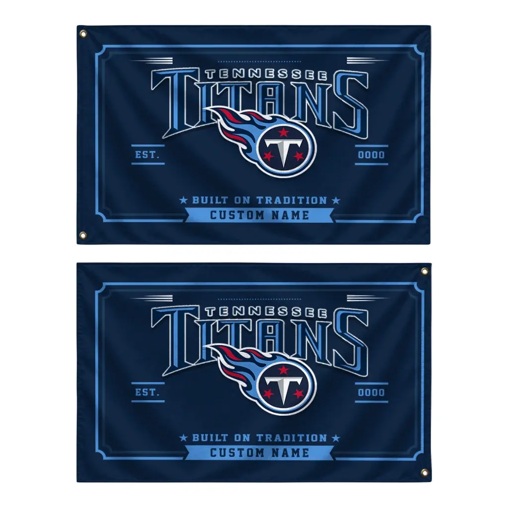 Tennessee Titans House Flag Personalized Ornate Border Navy Fashion Forward Tennessee Titans House Flag Personalized Ornate Border Navy Fashion Forward