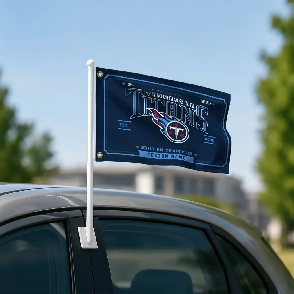 Tennessee Titans House Flag Personalized Ornate Border Navy Latest Model Tennessee Titans House Flag Personalized Ornate Border Navy Latest Model