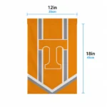 Tennessee Volunteers Garden Flag Custom Chevron Stripes Orange Best Selling