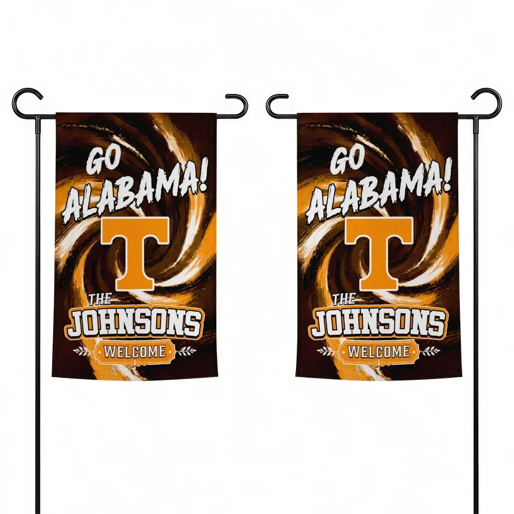 Tennessee Volunteers Garden Flag Customized Swirl Vortex Orange Fashion Forward Tennessee Volunteers Garden Flag Customized Swirl Vortex Orange Fashion Forward