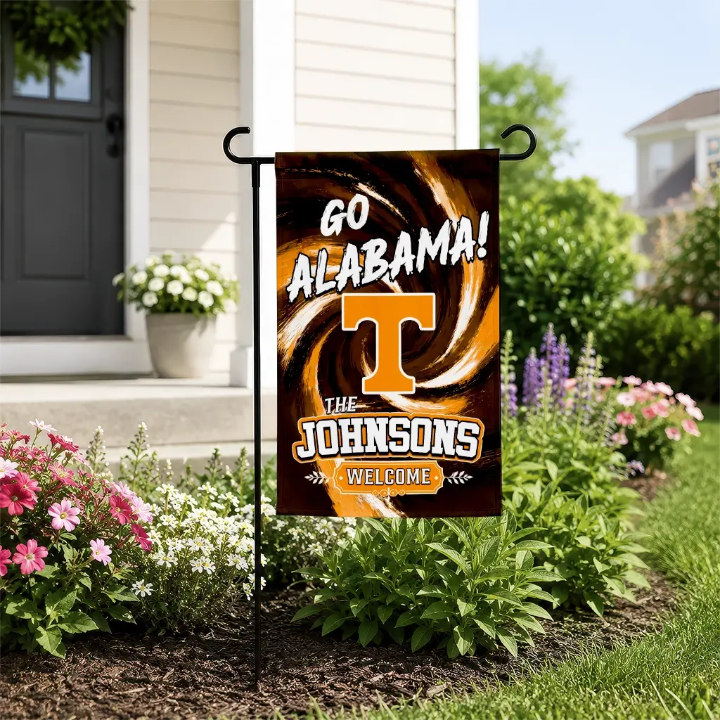 Tennessee Volunteers Garden Flag Customized Swirl Vortex Orange New Arrival Tennessee Volunteers Garden Flag Customized Swirl Vortex Orange New Arrival