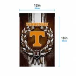 Tennessee Volunteers Garden Flag Personalized Laurel Wreath Orange Best Selling
