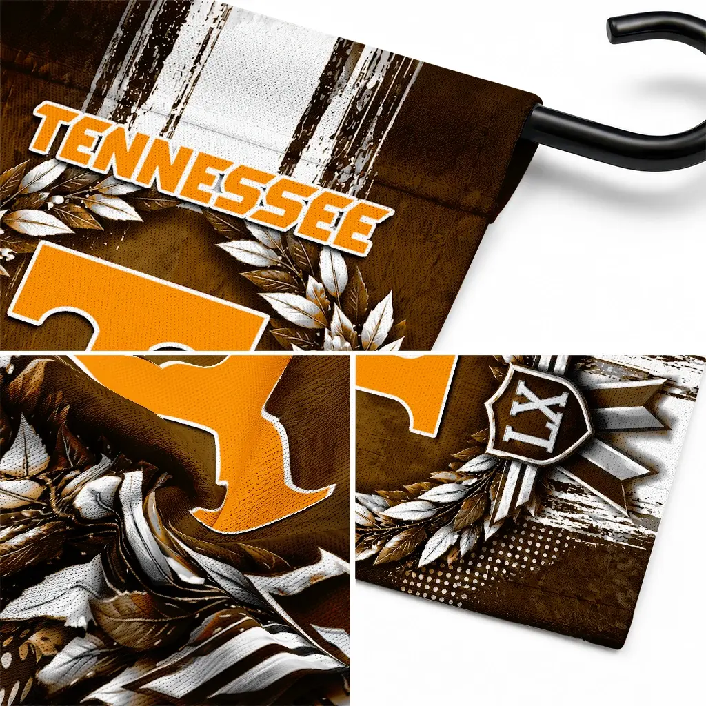 Tennessee Volunteers Garden Flag Personalized Laurel Wreath Orange Latest Model Tennessee Volunteers Garden Flag Personalized Laurel Wreath Orange Latest Model