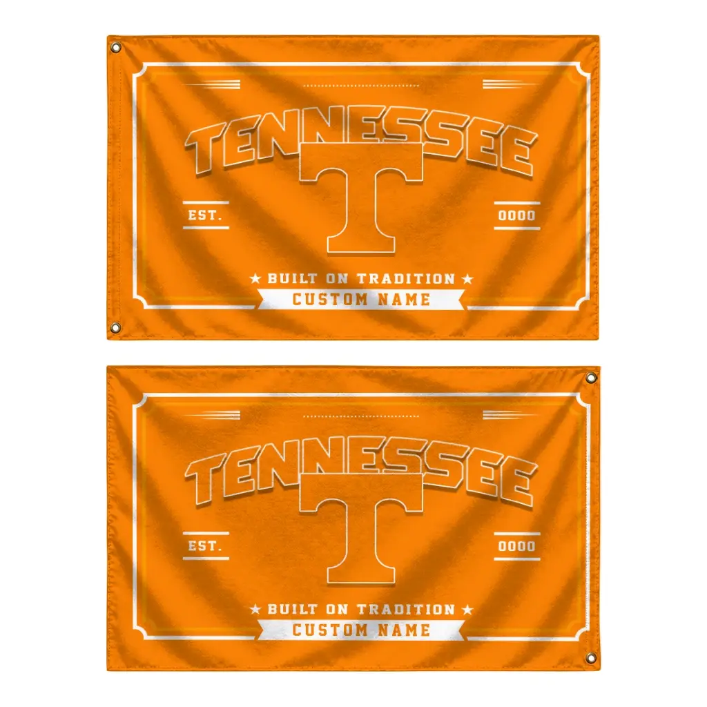 Tennessee Volunteers House Flag Custom Ornate Border Orange Fashion Forward Tennessee Volunteers House Flag Custom Ornate Border Orange Fashion Forward