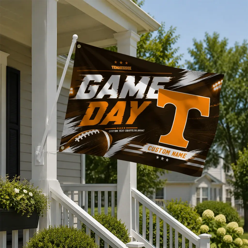 Tennessee Volunteers House Flag Customized Action Streaks Orange New Arrival Tennessee Volunteers House Flag Customized Action Streaks Orange New Arrival