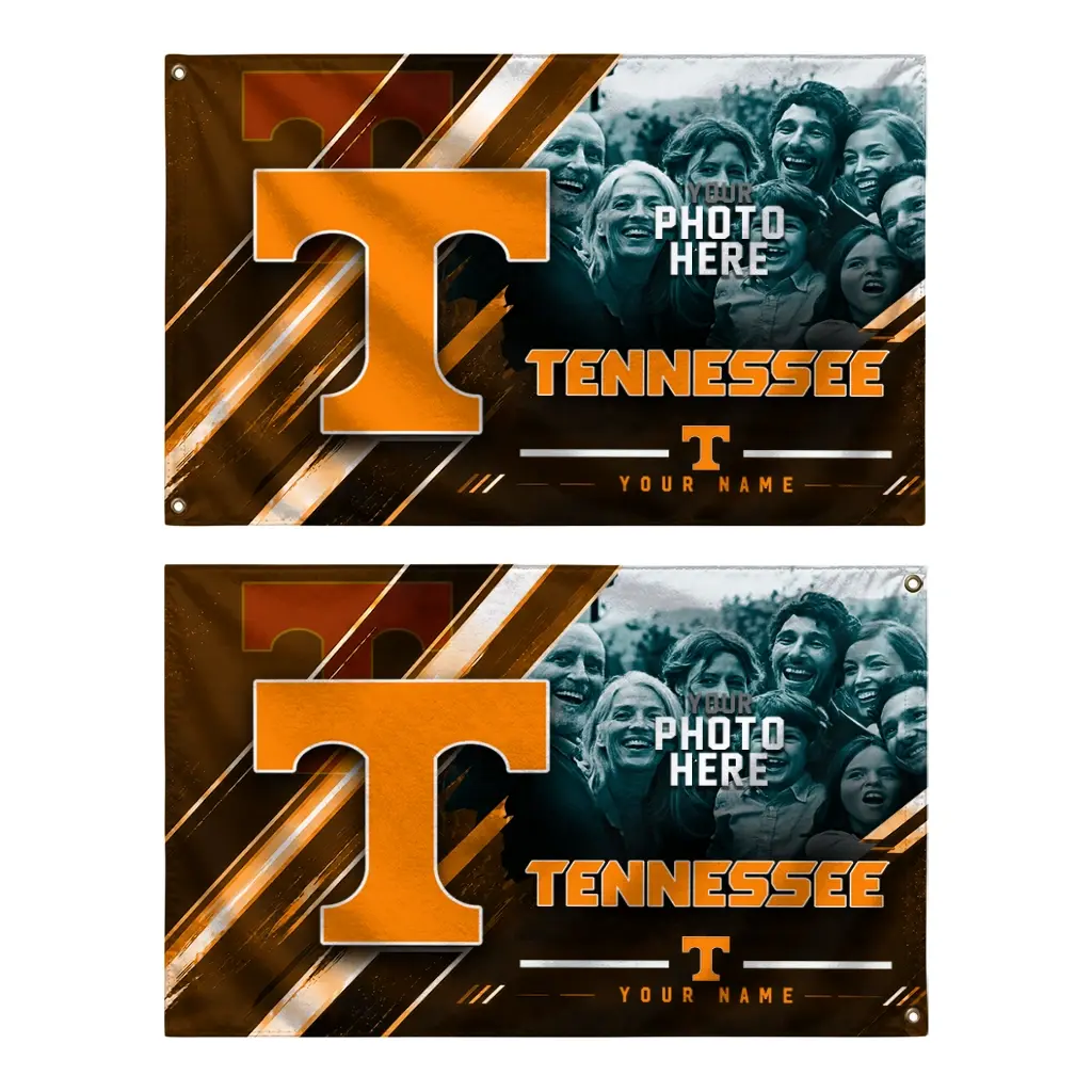 Tennessee Volunteers House Flag Customized Diagonal Stripes Orange Fashion Forward Tennessee Volunteers House Flag Customized Diagonal Stripes Orange Fashion Forward
