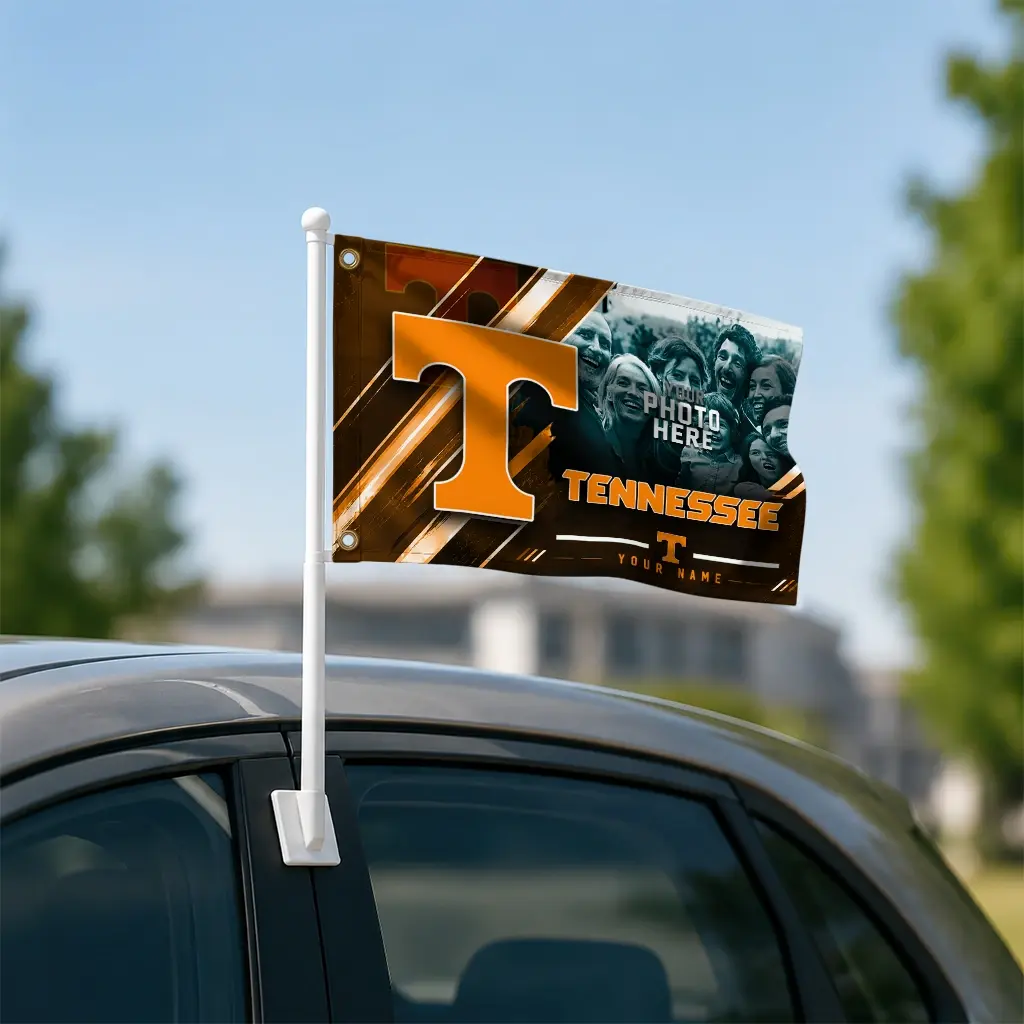 Tennessee Volunteers House Flag Customized Diagonal Stripes Orange Latest Model Tennessee Volunteers House Flag Customized Diagonal Stripes Orange Latest Model