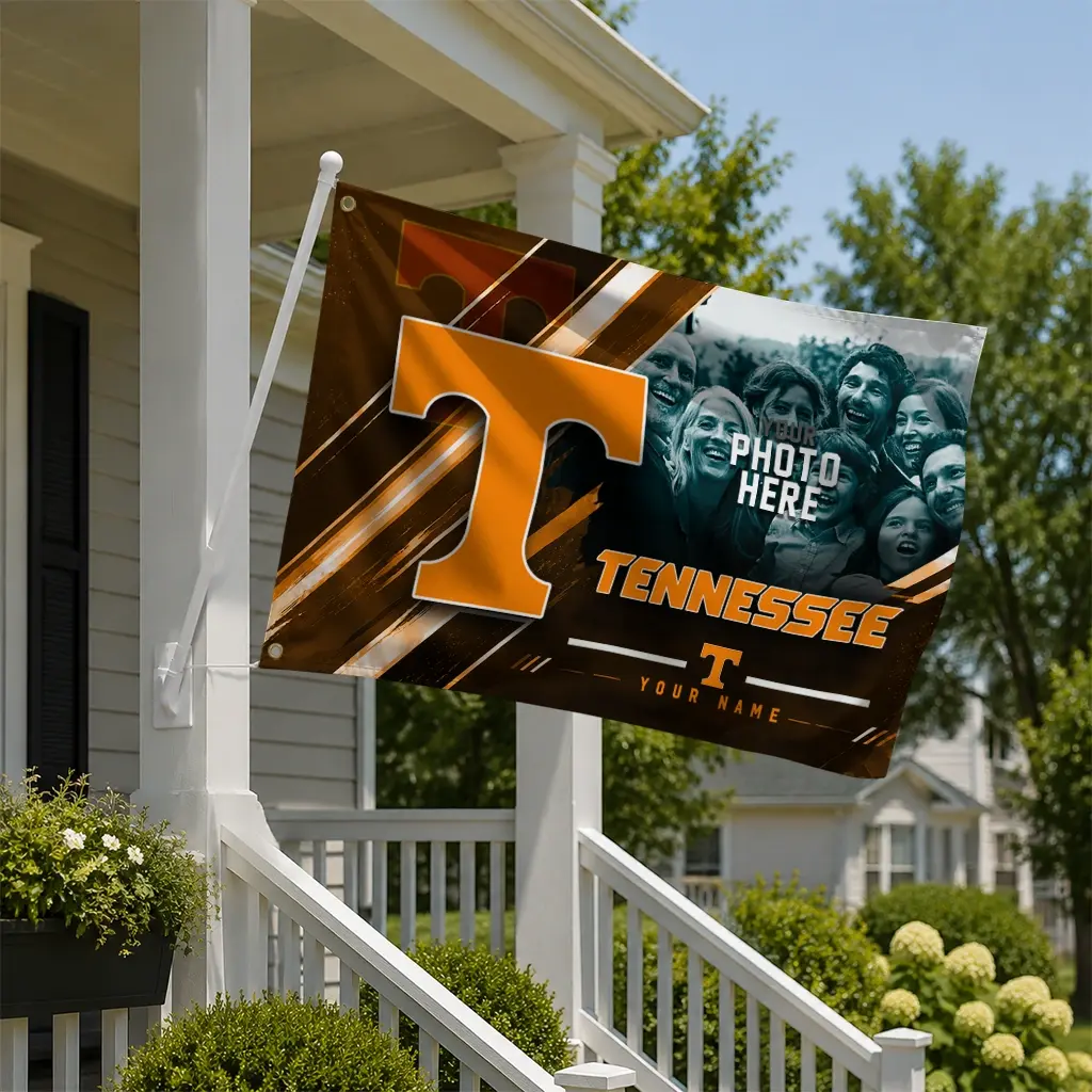 Tennessee Volunteers House Flag Customized Diagonal Stripes Orange New Arrival Tennessee Volunteers House Flag Customized Diagonal Stripes Orange New Arrival