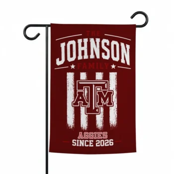 Texas Am Aggies Garden Flag Custom Distressed Stripes Maroon Best Selling