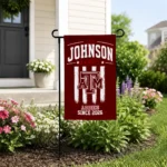 Texas Am Aggies Garden Flag Custom Distressed Stripes Maroon Best Selling