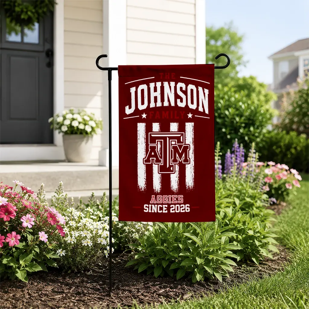 Texas Am Aggies Garden Flag Custom Distressed Stripes Maroon New Arrival Texas Am Aggies Garden Flag Custom Distressed Stripes Maroon New Arrival