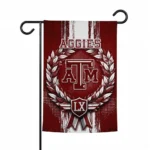 Texas Am Aggies Garden Flag Custom Laurel Wreath Maroon Best Selling