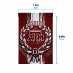 Texas Am Aggies Garden Flag Custom Laurel Wreath Maroon Best Selling