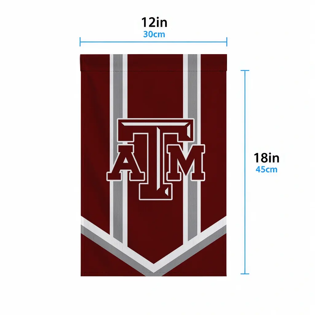 Texas Am Aggies Garden Flag Customized Chevron Stripes Maroon High Quality Texas Am Aggies Garden Flag Customized Chevron Stripes Maroon High Quality