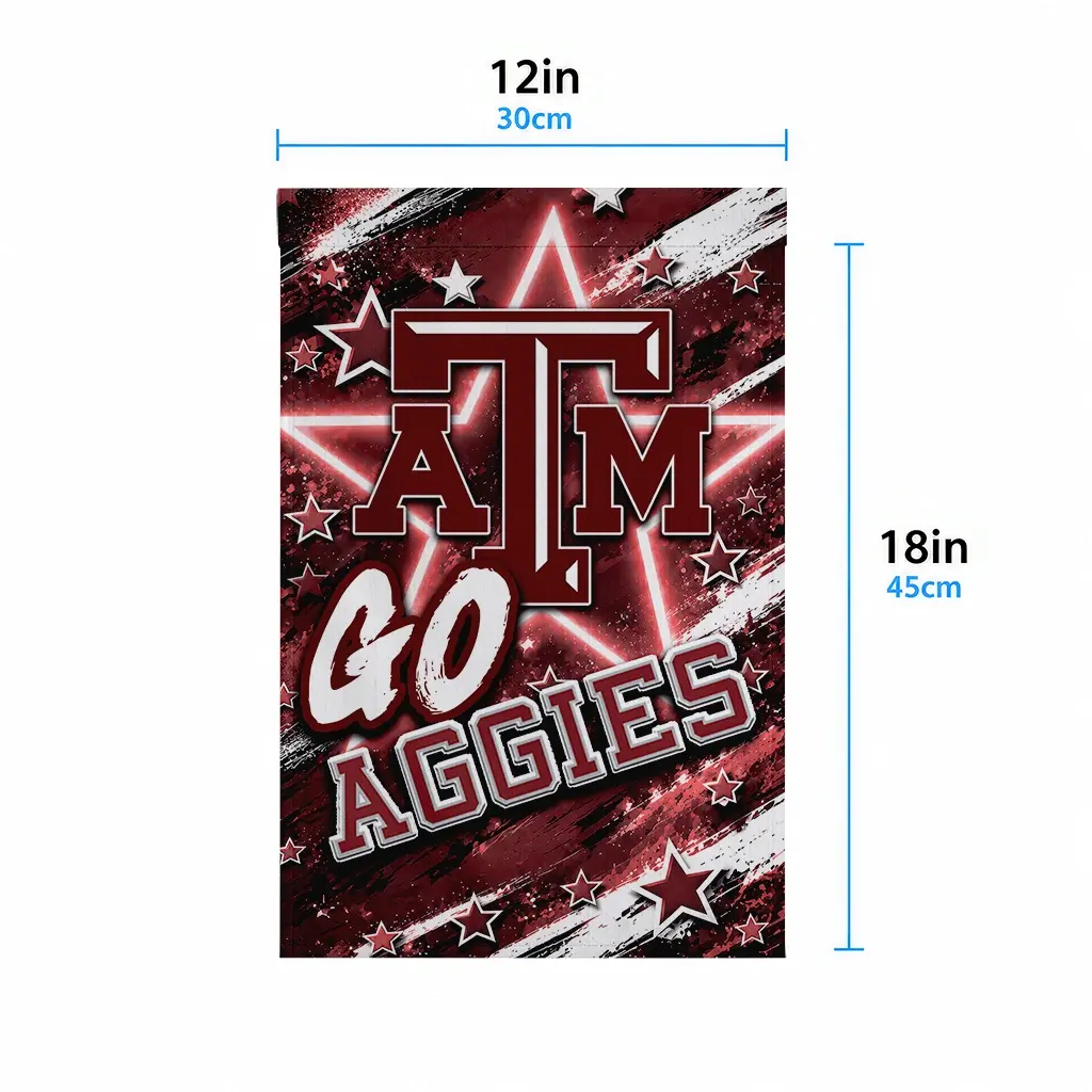 Texas Am Aggies Garden Flag Personalized Glowing Star Maroon High Quality Texas Am Aggies Garden Flag Personalized Glowing Star Maroon High Quality